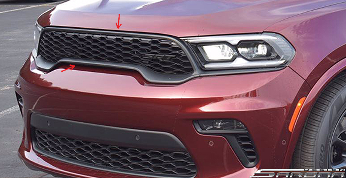 Custom Dodge Durango  SUV/SAV/Crossover Grill (2021 - 2022) - $490.00 (Part #DG-008-GR)